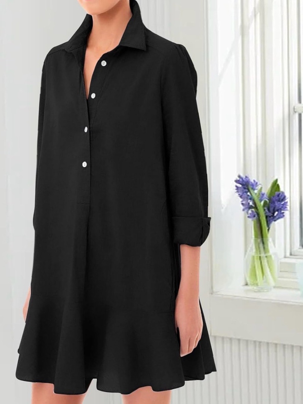 Fans of Tuckernuck Black Callahan Shirt Dress will love this inspired-by dress
